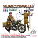 Tamiya Scale Models #35316 - 1/35 British BSA M20 Motorcycle with Military Police Set | Military Collection Series