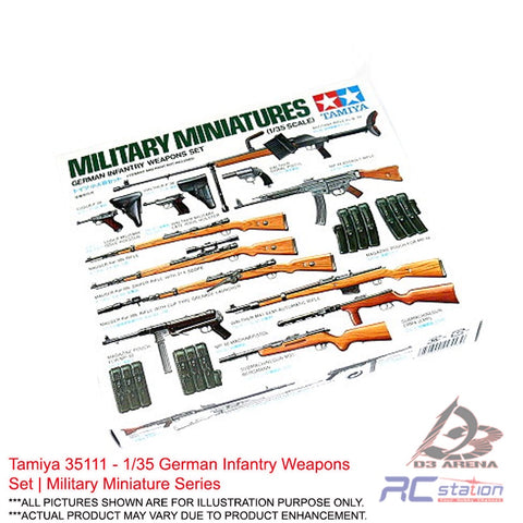 Tamiya #35111 - 1/35 German Infantry Weapons Set | Military Miniature Series