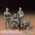 Tamiya #35129 - 1/35 German Soldiers at Rest Kit - CA229 | Military Miniature Series