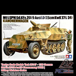 Tamiya Scale Models Tank #35147 - 1/35 German Sd.Kfz.251/9 Ausf.D Kanonenwag WWII | Military Miniature Series