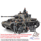 Tamiya Scale Models #25209 - 1/35 Panzerkampfwagen IV Ausf.G Early Production & Motorcycle Eastern Front