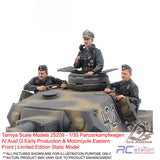 Tamiya Scale Models #25209 - 1/35 Panzerkampfwagen IV Ausf.G Early Production & Motorcycle Eastern Front