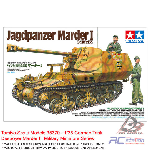 Tamiya Scale Models #35370 - 1/35 German Tank Destroyer Marder I | Military Miniature Series