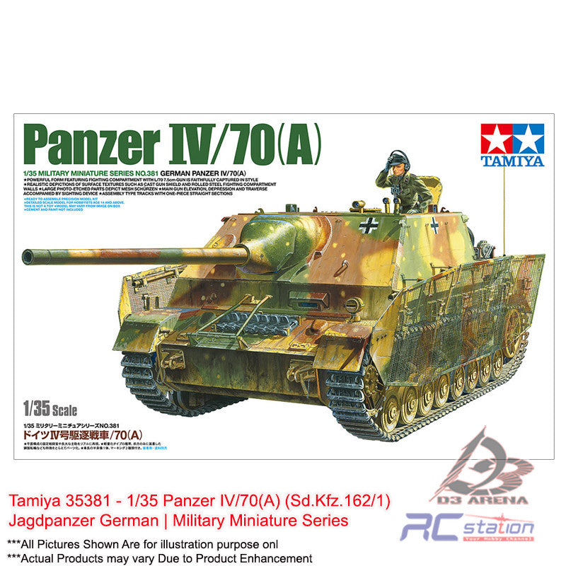 Tamiya #35381 - 1 35 Panzer Iv 70(a) (sd.kfz.162 1) Jagdpanzer German 