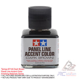 Tamiya Panel Line Accent Color 40ml (Gray, Dark Gray, Light Gray, Black, Brown, Dark Brown, Pink Brown, Orange Brown, Deep Brown)