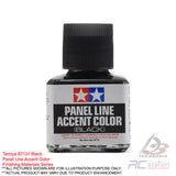 Tamiya Panel Line Accent Color 40ml (Gray, Dark Gray, Light Gray, Black, Brown, Dark Brown, Pink Brown, Orange Brown, Deep Brown)