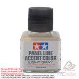 Tamiya Panel Line Accent Color 40ml (Gray, Dark Gray, Light Gray, Black, Brown, Dark Brown, Pink Brown, Orange Brown, Deep Brown)