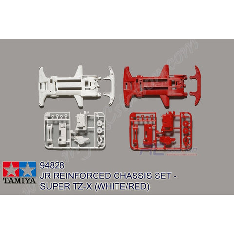 Tamiya #94828 - Super TZ-X Reinforced Chassis Set (White/Red) [94828]