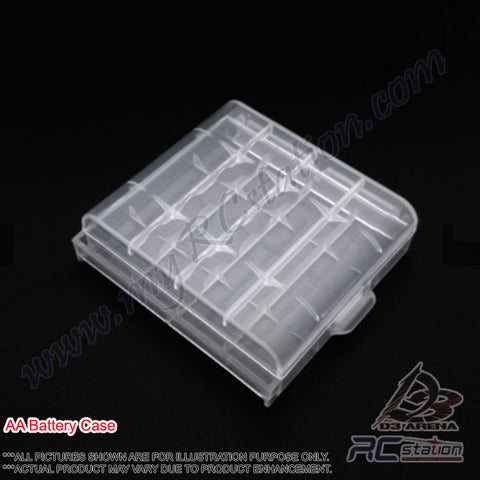Battery Case for 4pcs AA Size battery Transparent