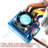 RC 1/10 ESC T-Rex 120Amp Brushless Sensored ESC w/ Turbo
