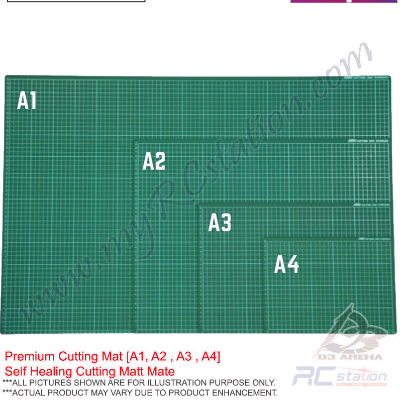 Premium Cutting Mat [A1, A2 , A3 , A4] Self Healing Cutting Matt Mate – RC  Station & D3 Arena, Malaysia (wholesale only)