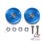 Tamiya #95561 - HG 19mm Aluminum Ball-Race Rollers (Ringless/Blue) [95561]