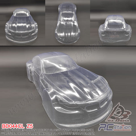 PVC 1/10 Clear Body Shell - BMW Z5 W:190 WB:260 - BD044CL