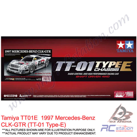 Tamiya TT01E Type-E #47437 - 1/10 R/C 1997 Mercedes-Benz CLK-GTR (TT-01 Type-E) [47437]