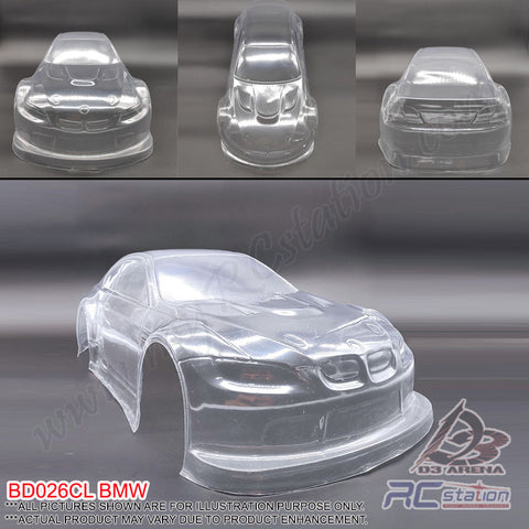 PVC 1/10 Clear Body Shell - BMW M4 W:185 WB:260 - BD026CL