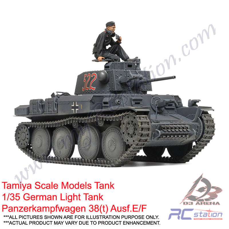 Tamiya Scale Models Tank #35369 - 1 35 German Light Tank Panzerkampfwa 