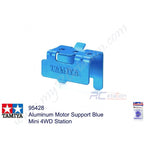 Tamiya #95428 - Aluminum Motor Support Blue Mini 4WD Station[95428]
