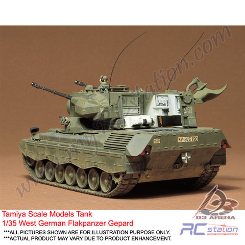 Tamiya Scale Models Tank #35099 - 1/35 West German Flakpanzer Gepard [35099]
