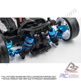 Yeah Racing #TATT-010BU - Yeah Racing Aluminum Track Width Adjustable Rear Lower Suspension Arm for TATT-S03 (Tamiya TT02 RWD) Blue