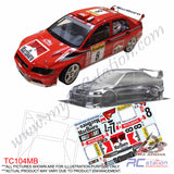 TeamC Racing 1/10 Clear Body Shell TC104 Evolution V (Width 190mm, WheelBase 258mm)