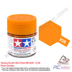 Tamiya Acrylic Mini X-26 Clear Orange - 10ml Bottle #81526