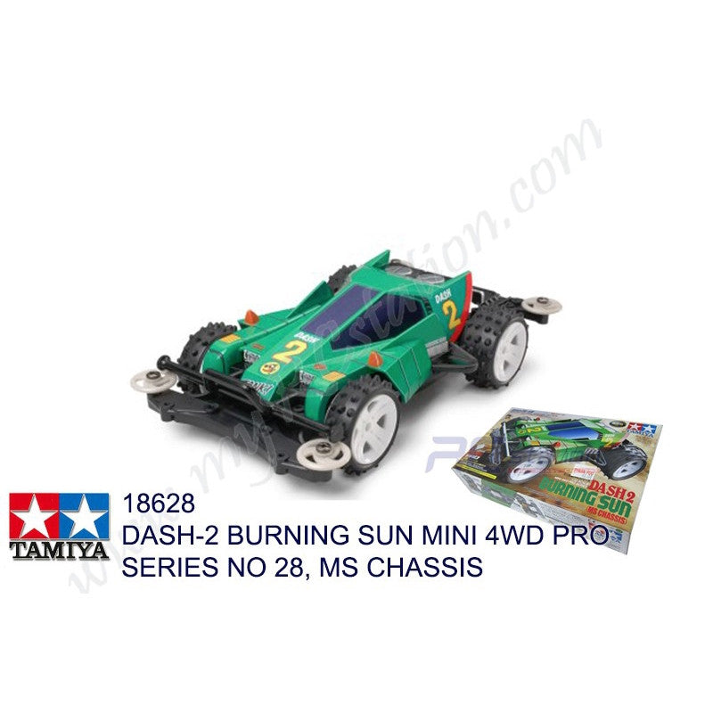 Tamiya #18628 - DASH-2 BURNING SUN MINI 4WD PRO SERIES NO 28, MS