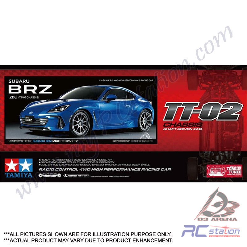 Tamiya TT02 #58702 - 1/10 R/C Subaru BRZ (ZD8) (TT-02) [58702