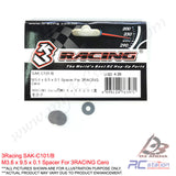 3RACING Cero Gear Differential Set, Outer Joint, Housing, Spacer For 3RACING Cero #SAK-C101 SAK-C101/A SAK-C101/B SAK-C101/C SAK-C101D