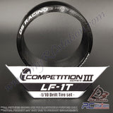 DS Racing Competition Series III 1/10 Drift Tires (4pcs) CS3-LF3, CS3-LF4, CS3-LF1T,  CS3-LF5T