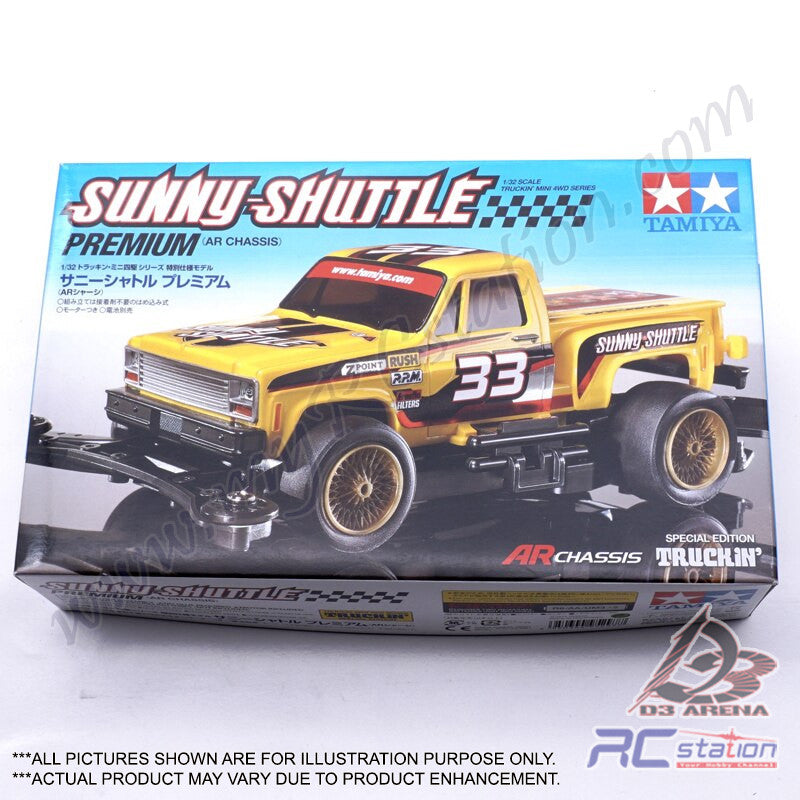 Tamiya 95297 Mini 4WD – Truckin' Mini 4WD Sunny-Shuttle Premium (châssis AR) 1/32