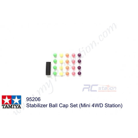 Tamiya #95206 - Stabilizer Ball Cap Set (Mini 4WD Station)[95206]