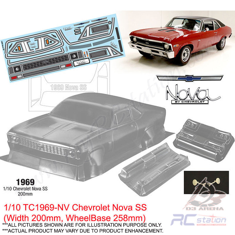 Chevy nova sales rc body