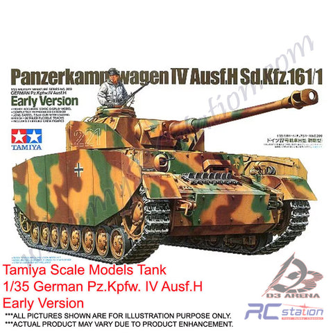 Tamiya Scale Models Tank #35209 - 1/35 German Pz.Kpfw. IV Ausf.H Early Version [35209]