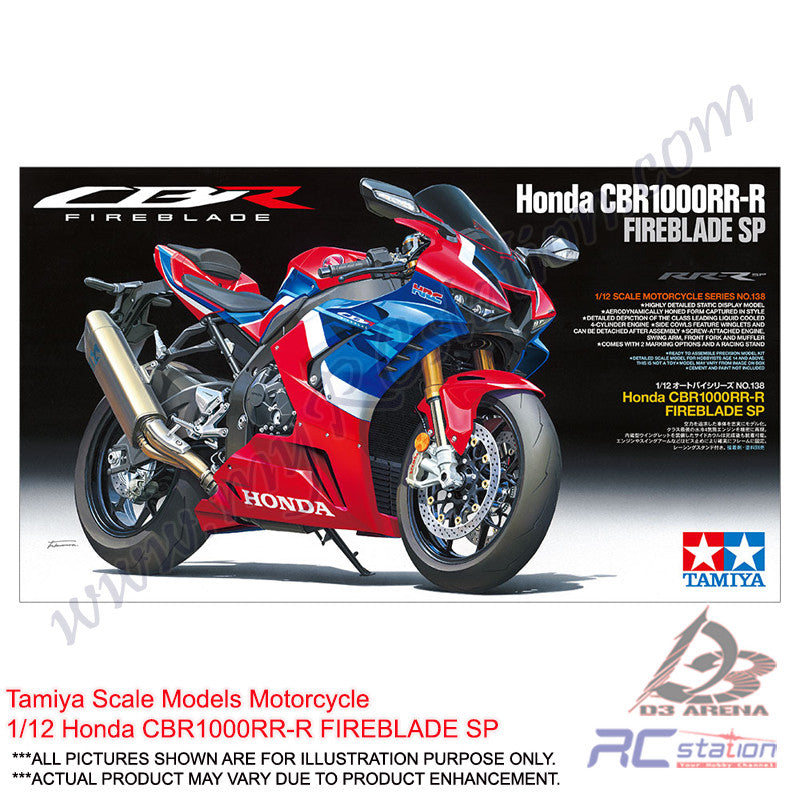 Tamiya Scale Models Motorcycle 14138 1 12 Honda CBR1000RR R