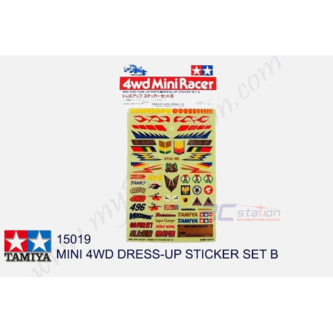 Tamiya #15019 - MINI 4WD DRESS-UP STICKER SET B [15019]