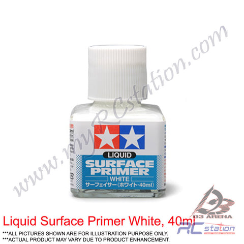Tamiya Primer #87096 - Liquid Surface Primer (White/40ml) [87096]