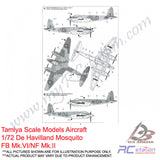 Tamiya Scale Models Aircraft #60747 - 1/72 De Havilland Mosquito FB Mk.VI/NF Mk.II [60747]