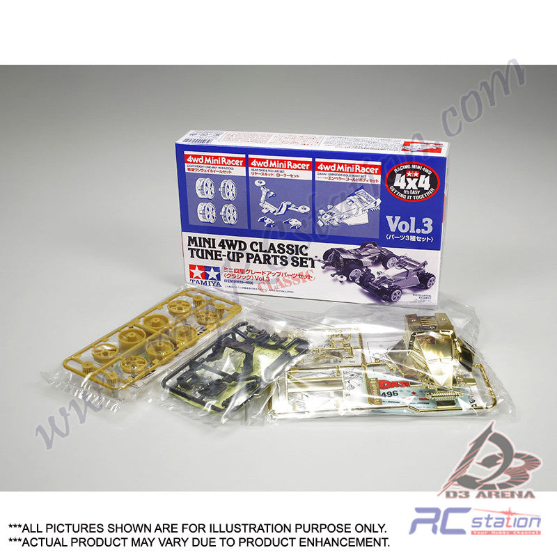 Tamiya #95628 - Mini 4WD Classic Tune-Up Parts Set Vol.3 [95628