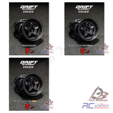 DS Racing Drift Element I Wheel Rim - Adjustable Offset (2pcs) Black