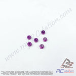 3Racing #3RAC-N20/PU/V2 - 2mm Aluminum Lock Nuts (6 Pcs) Purple