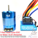 RC 1/10 ESC T-Rex 120Amp Brushless Sensored ESC w/ Turbo