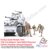 Tamiya Scale Models Tank #35251 - 1/35 U.S.Medium Tank M4A3 Sherman 105mm Howitzer (Assault Support) [35251]