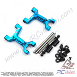 Yeah Racing #TATT-010BU - Yeah Racing Aluminum Track Width Adjustable Rear Lower Suspension Arm for TATT-S03 (Tamiya TT02 RWD) Blue