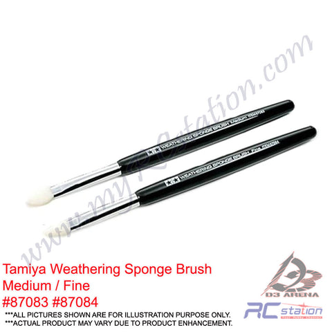 Tamiya Weathering Sponge Brush #87083 87084 - Tamiya Weathering Sponge Brush (Medium , Fine) [87083 87084]