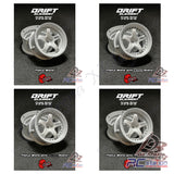 DS Racing Drift Element I Wheel Rim - Adjustable Offset (2pcs) White