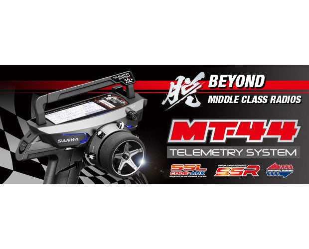 Sanwa MT-44 FH4T/FH3 4 Channel 2.4GHz Radio System - Ready