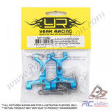 Yeah Racing #TATT-010BU - Yeah Racing Aluminum Track Width Adjustable Rear Lower Suspension Arm for TATT-S03 (Tamiya TT02 RWD) Blue