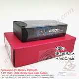 Fyrrework RC LiPo Battery4500mAh LiPo 7.4V 130C, LCG Shorty Pack Super Low IR Racing Grade