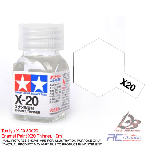 Tamiya Enamel X-20 Thinner Paint (Gloss), 10ml #80020