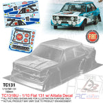 Team C Body Shell 1/10 Clear Body TC131 1/10 Flat 131 (Width 190mm, WheelBase 258mm)